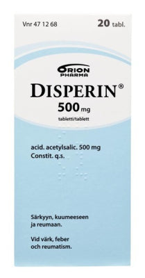 DISPERIN 500 mg tabletti 20 tablettia