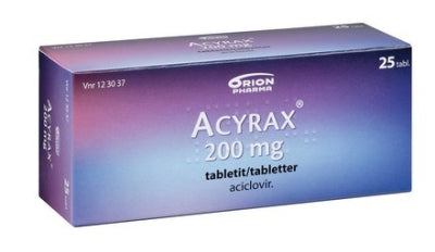 ACYRAX 200 mg tabletti 25 tablettia