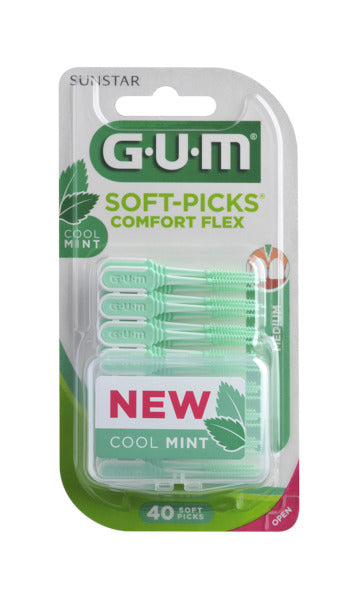 GUM Soft-Picks Comfort Flex Mint Medium harjatikut 40 kpl