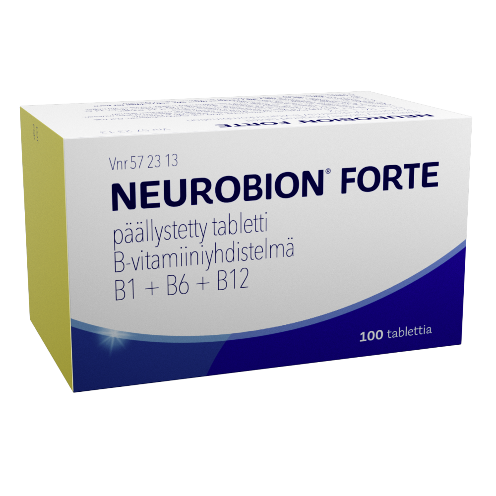 NEUROBION FORTE 0,2 mg/100 mg/200 mg tabletti, päällystetty 100 kpl