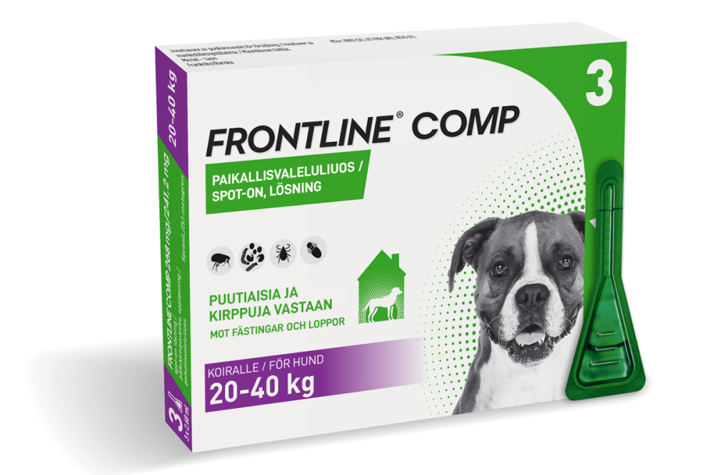 FRONTLINE COMP 241,2 mg/268 mg vet paikallisvaleluliuos koirille (20-40kg)