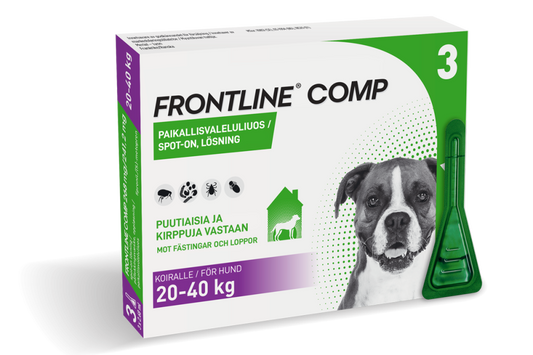 FRONTLINE COMP 241,2 mg/268 mg vet paikallisvaleluliuos koirille (20-40kg)