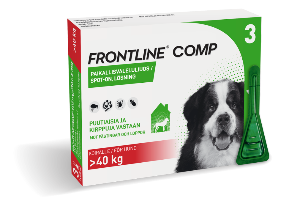 FRONTLINE COMP 361,8 mg/402 mg vet paikallisvaleluliuos koirille (>40kg)