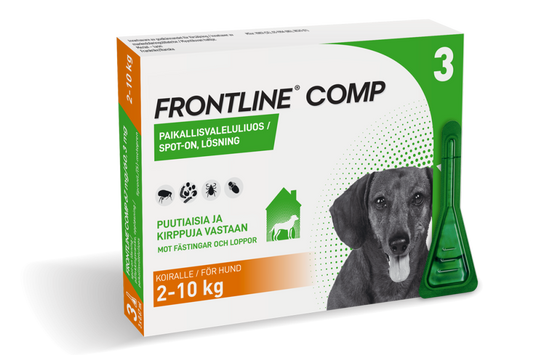 FRONTLINE COMP 60,3 mg/67 mg vet paikallisvaleluliuos koirille (2-10kg)