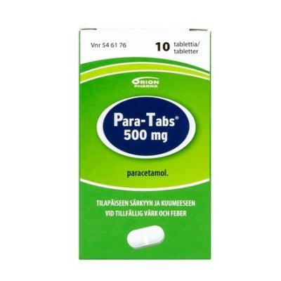 PARA-TABS 500 mg tabletti 10 tablettia