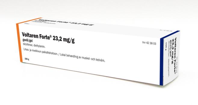 VOLTAREN FORTE 23,2 mg/g geeli, Paranova 150 g