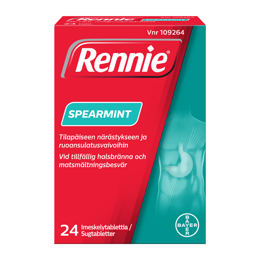 RENNIE Spearmint 80 mg/680 mg imeskelytabletti 24 tablettia