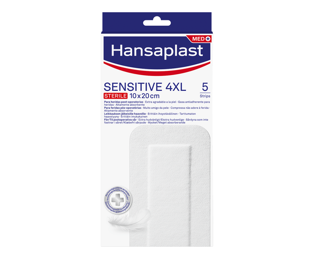 HANSAPLAST Sensitive 4XL 10x20cm 5 kpl
