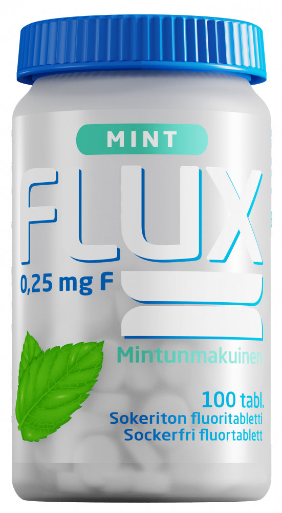 FLUX Mint mintunmakuinen fluoritabletti 100 tabl
