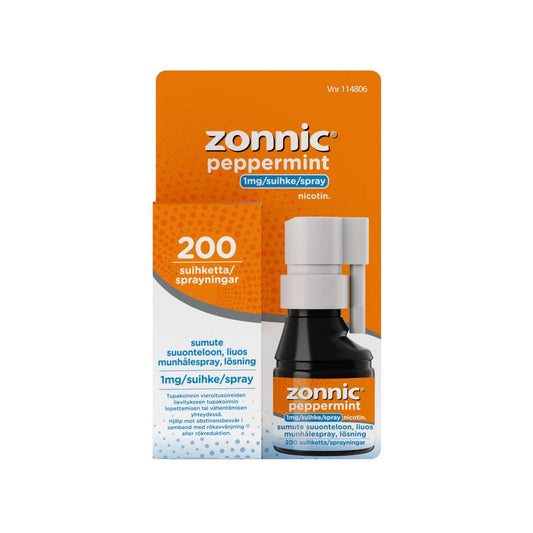 ZONNIC PEPPERMINT 1 mg/annos, sumute suuonteloon, 200 annosta
