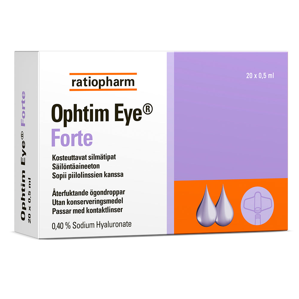 OPHTIM EYE Forte 0,4% Silmätipat pipetit 20x0,5 ml