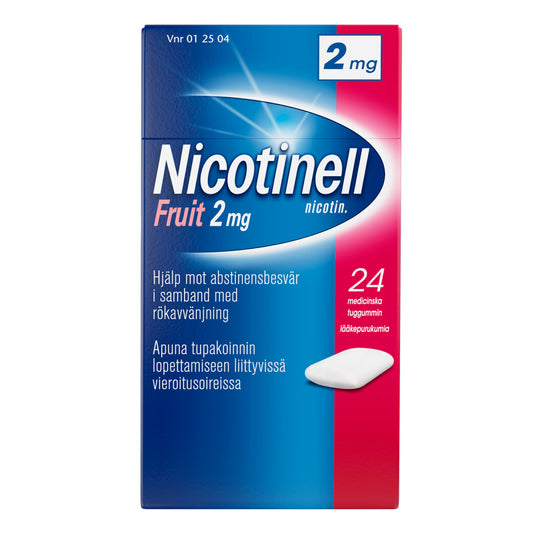 NICOTINELL FRUIT 2 mg lääkepurukumi 24 kpl