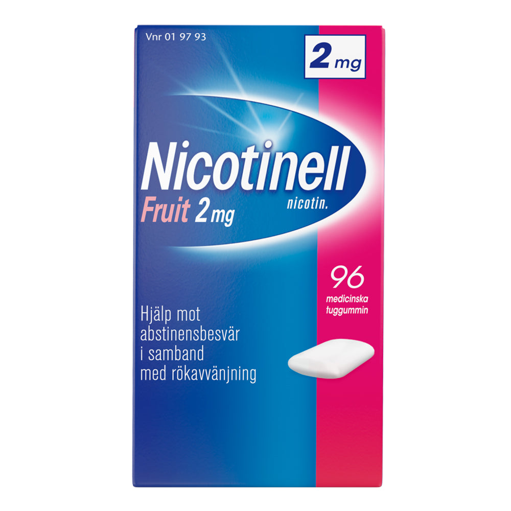 NICOTINELL FRUIT 2 mg lääkepurukumi 96 kpl