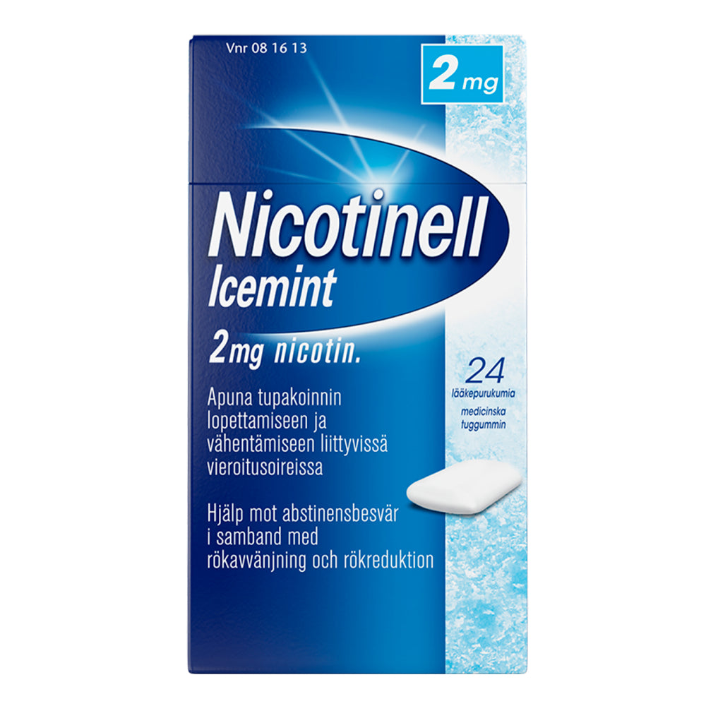 NICOTINELL ICEMINT 2 mg lääkepurukumi 24 kpl