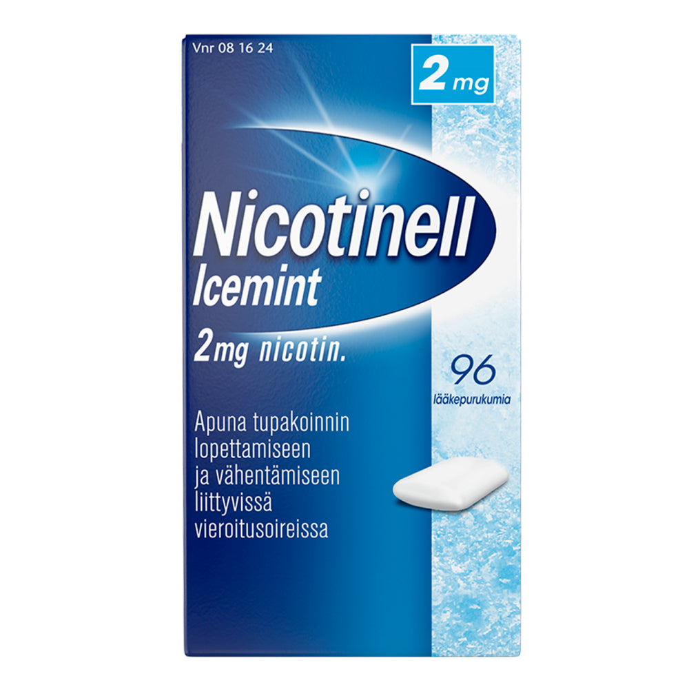 NICOTINELL ICEMINT 2 mg lääkepurukumi 96 kpl