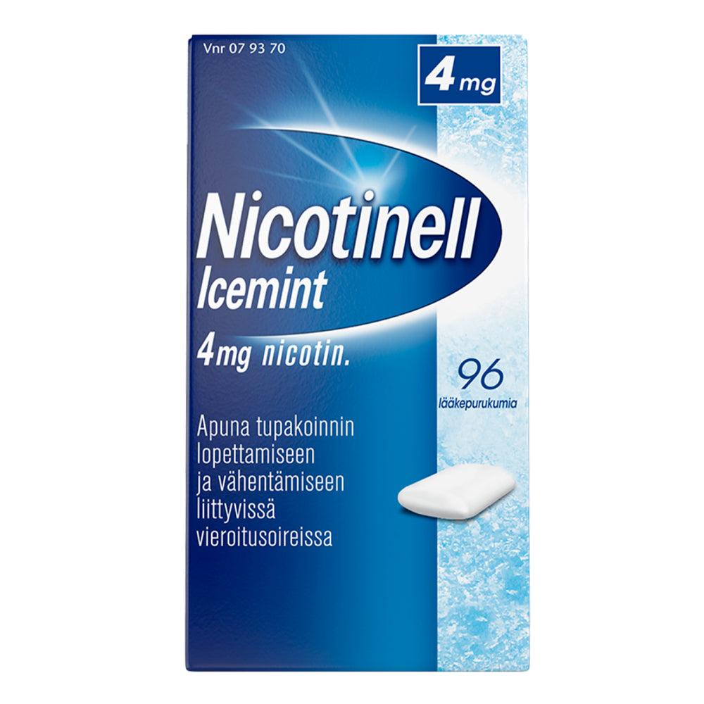 NICOTINELL ICEMINT 4 mg lääkepurukumi 96 kpl