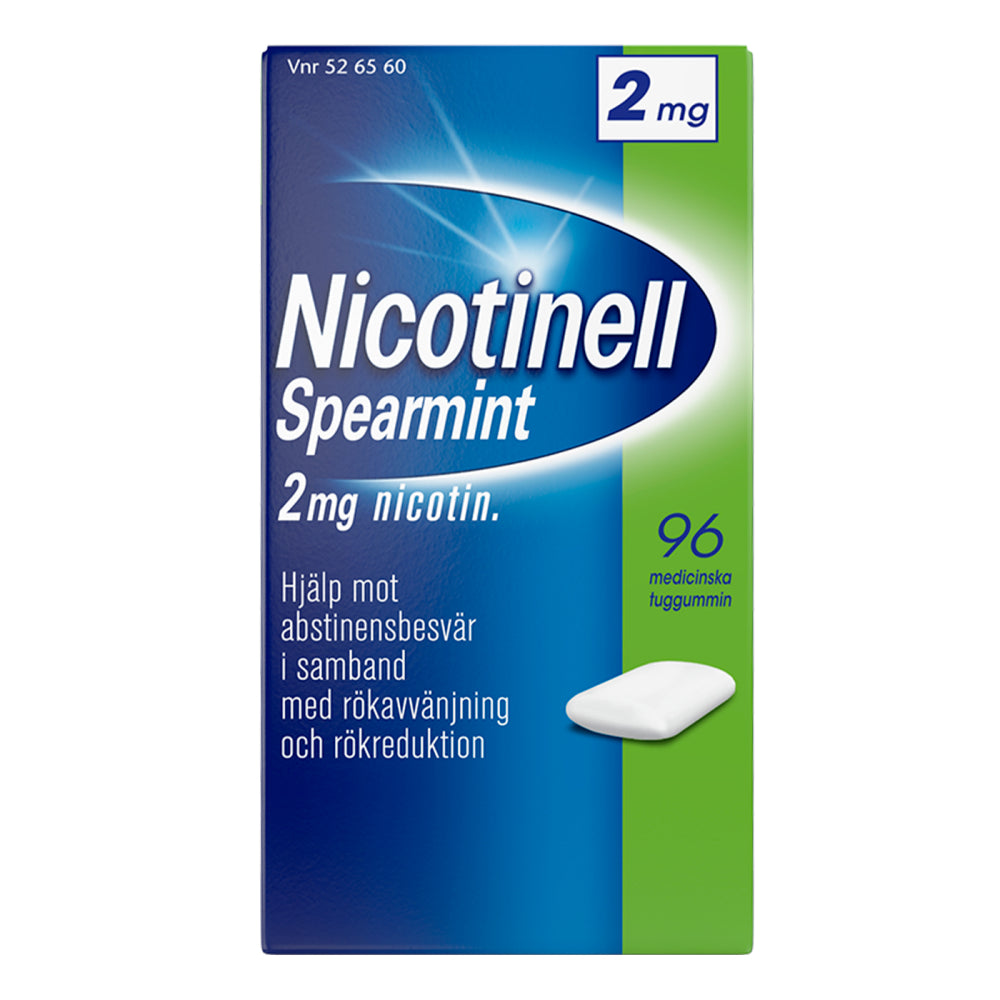 NICOTINELL SPEARMINT 2 mg lääkepurukumi 96 kpl