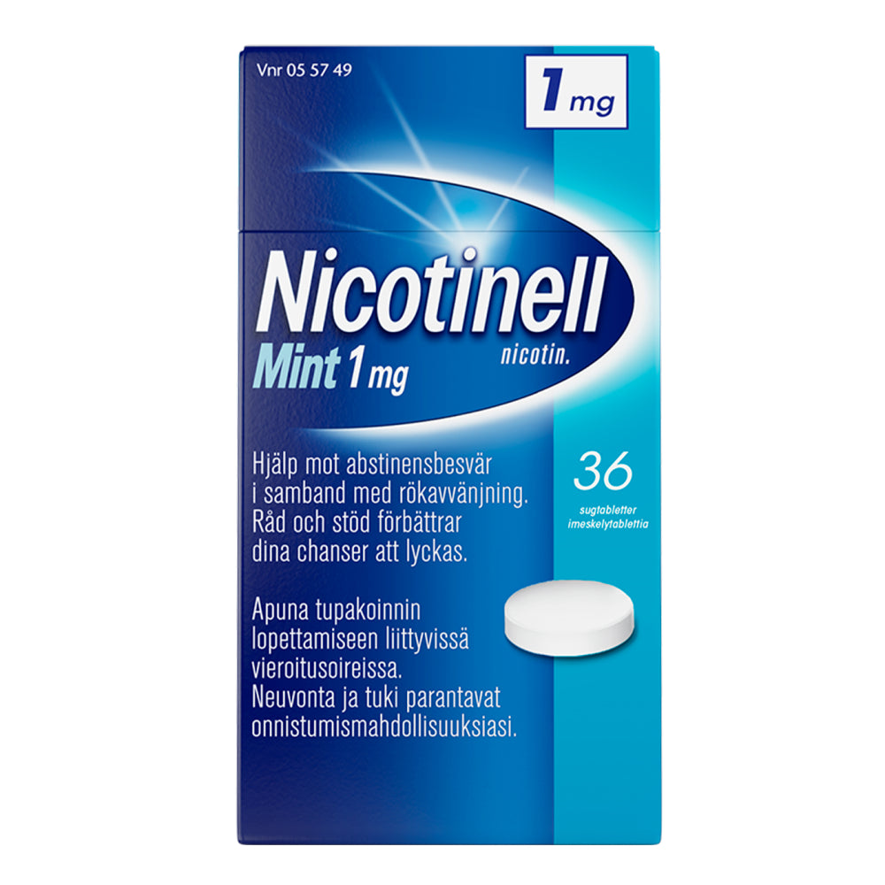 NICOTINELL MINT 1 mg imeskelytabletti 36 kpl