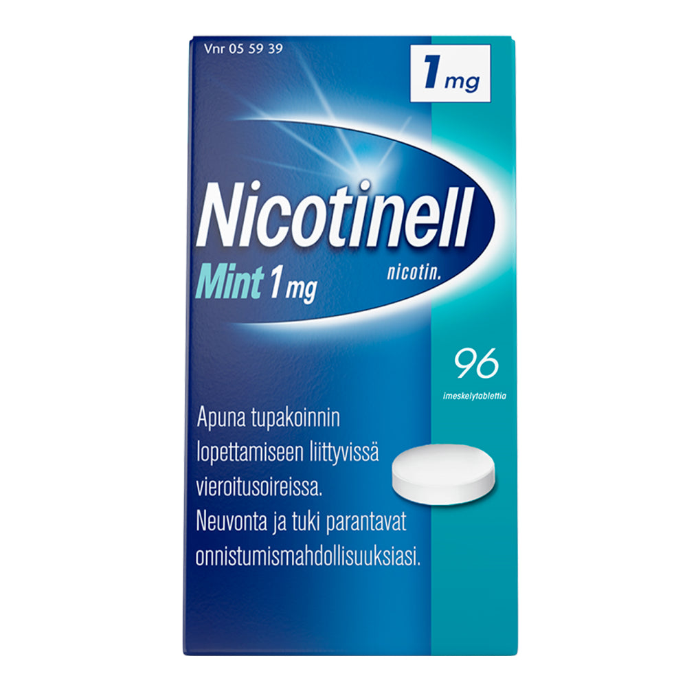 NICOTINELL MINT 1 mg imeskelytabletti 96 kpl
