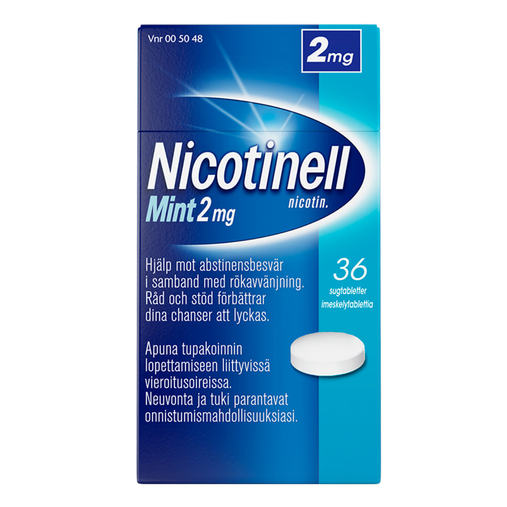 NICOTINELL MINT 2 mg imeskelytabletti 36 kpl