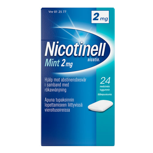 NICOTINELL MINT 2 mg lääkepurukumi 24 kpl