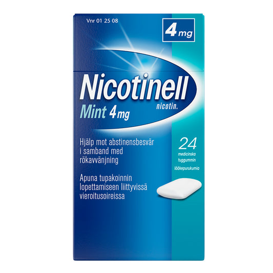 NICOTINELL MINT 4 mg lääkepurukumi 24 kpl