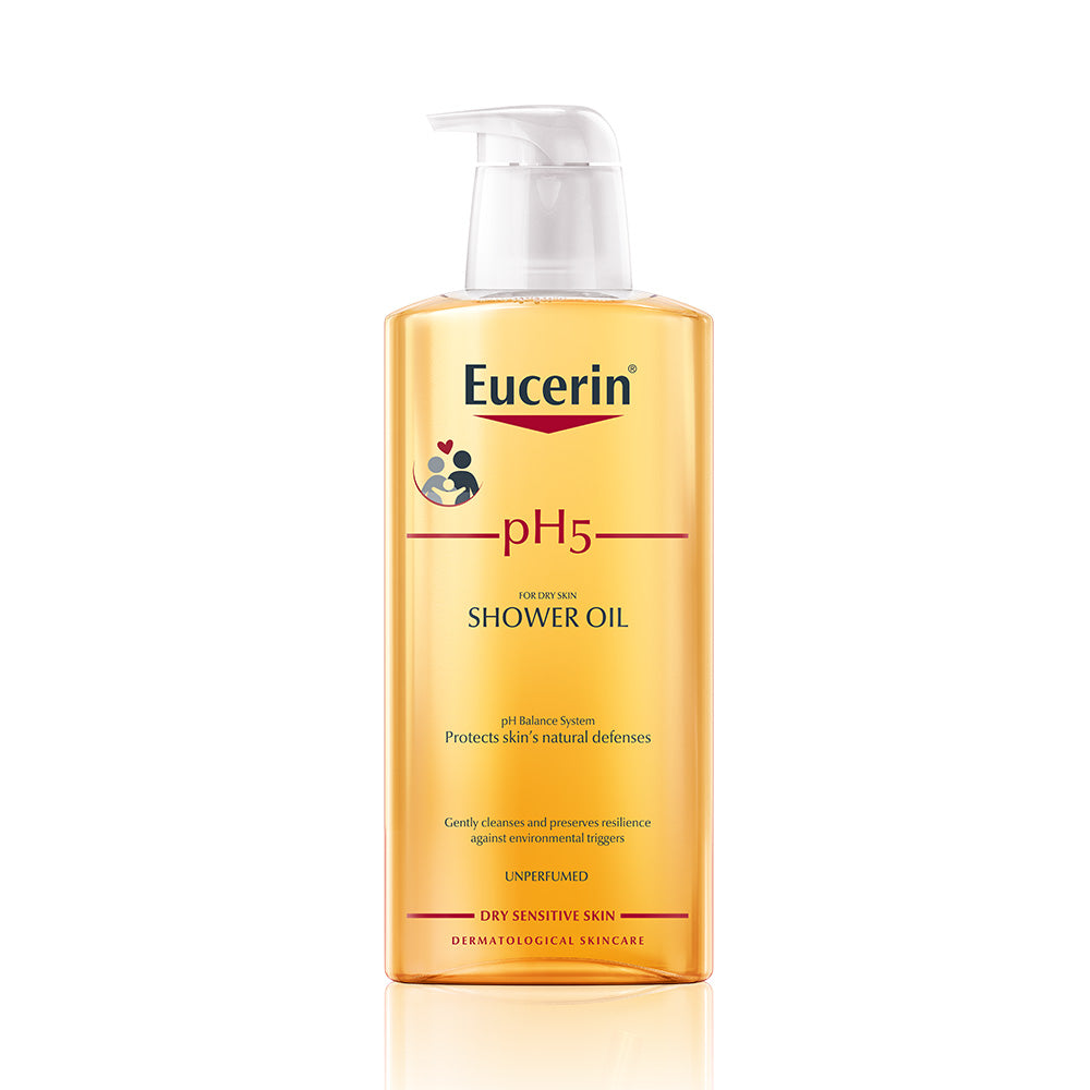 EUCERIN pH5 Shower Oil Without Perfume hajusteeton suihkuöljy 400 ml