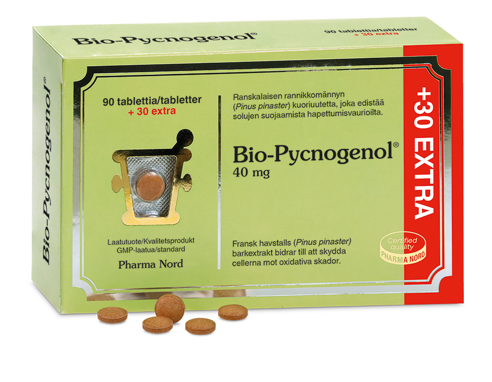 BIO-Pycnogenol 40 mg ravintolisä 120 tablettia
