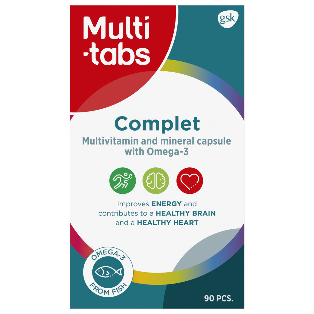 MULTI-TABS Complet Monivitamiini + omega-3 90 kpl