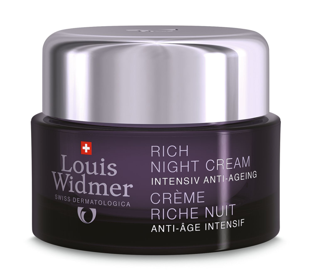 LOUIS WIDMER Rich Night Cream, hajusteeton 50 ml