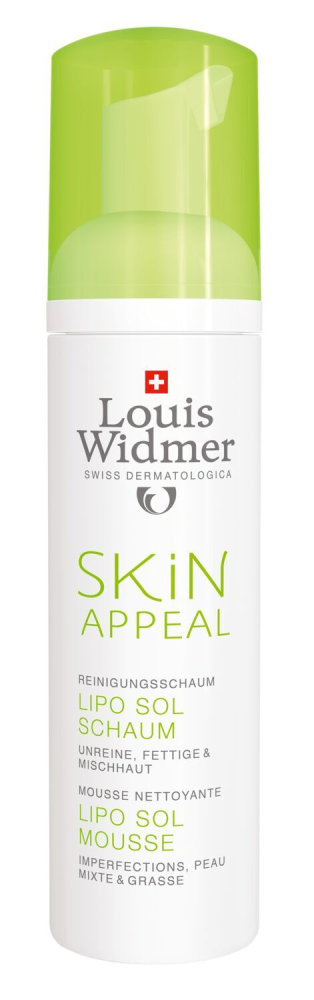 LOUIS WIDMER Skin Appeal Lipo Sol Foam puhdistusvaahto, hajusteeton 150 ml