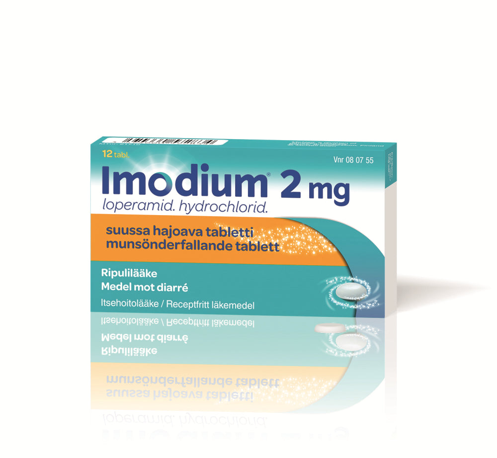 IMODIUM 2 mg tabletti, suussa hajoava 12 kpl