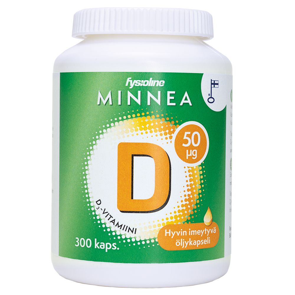MINNEA D-Vitamiini 50 µg 300 kapselia