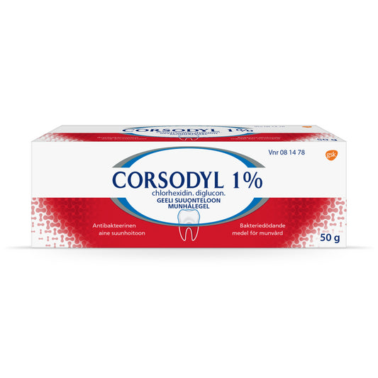 CORSODYL 10 mg/g geeli suuonteloon 50 g