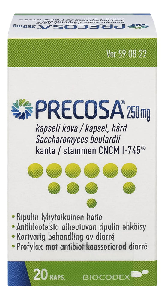 PRECOSA 250 mg kapseli, kova 20 kapselia