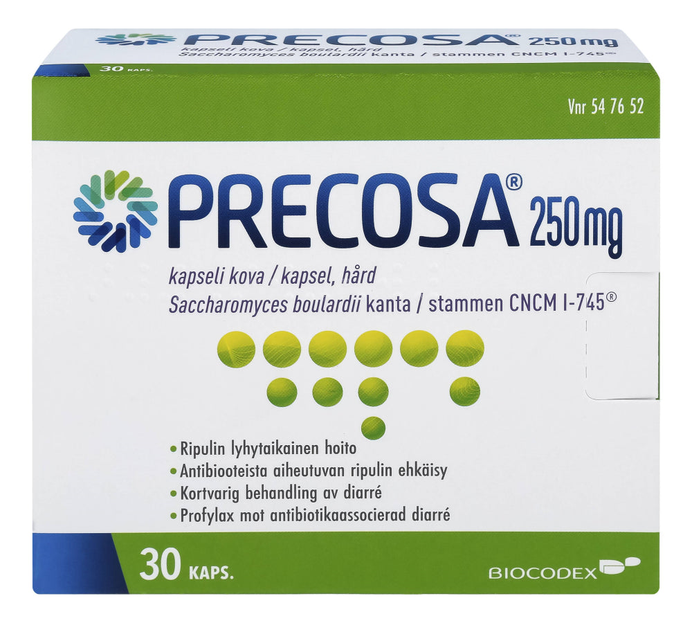 PRECOSA 250 mg kapseli, kova 30 kapselia