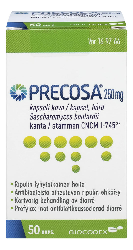 PRECOSA 250 mg kapseli, kova 50 kapselia
