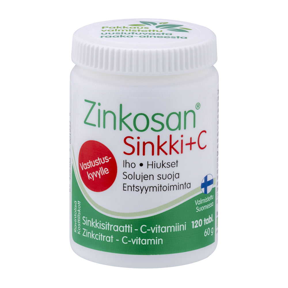ZINKOSAN Sinkki + C sinkkisitraatti – C-vitamiinitabletti 120 tabl.