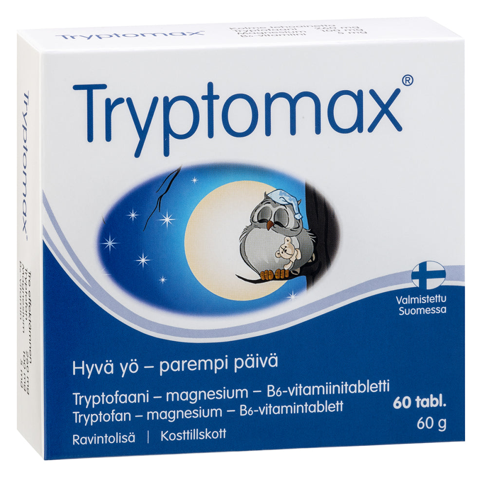 TRYPTOMAX Tryptofaani – magnesium - B 6 -vitamiinitabletti 60 tabl