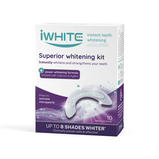 IWHITE Superior whitening kit hampaiden valkaisumuotit 10 kpl