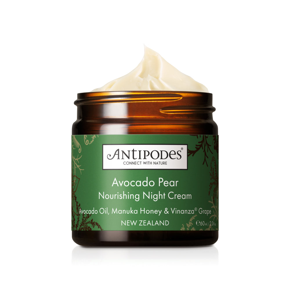 ANTIPODES Avocado pear nourishing night cream ravitseva yövoide kuivalle iholle 60 ml