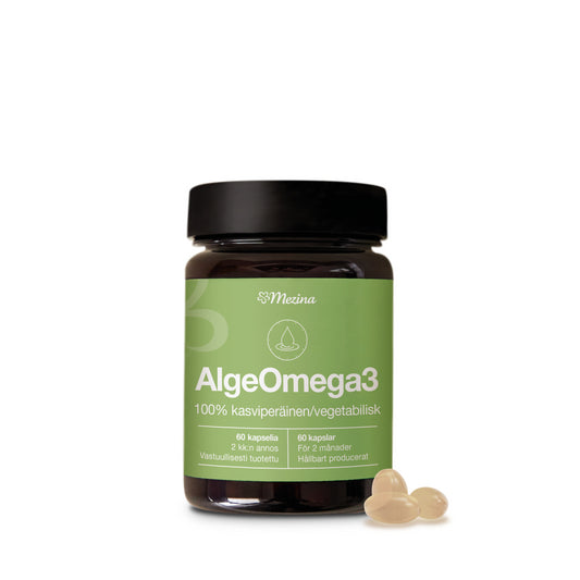 MEZINA Algeomega 3 kasviperäinen omega3 kapseli 60 kapselia