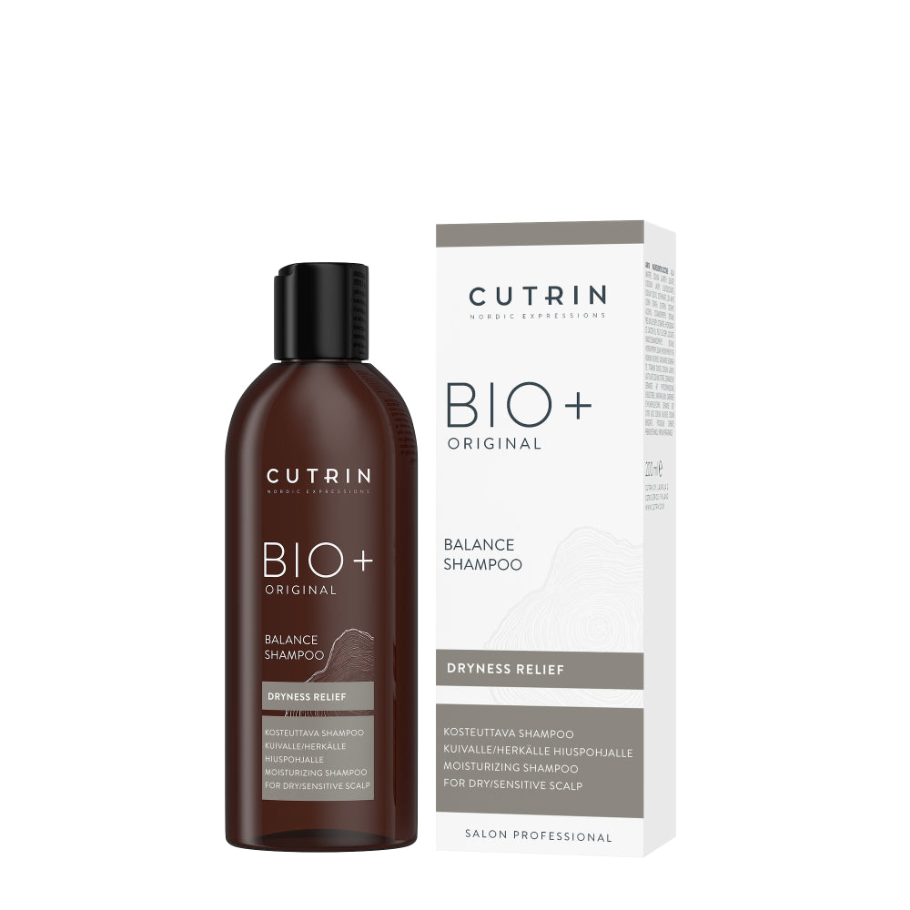 CUTRIN BIO+ Originals balance shampoo kosteuttava kuivalle hiuspohjalle 200 ml