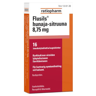 FLUSILS Hunaja-sitruuna 8,75 mg imeskelytabletti 16 kpl