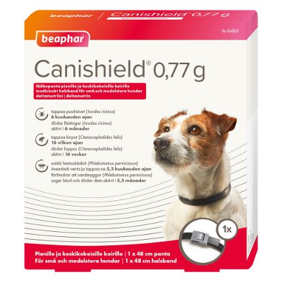 CANISHIELD 0,77 g lääkepanta pienille ja keskikokoisille koirille, 48 cm 1 kpl