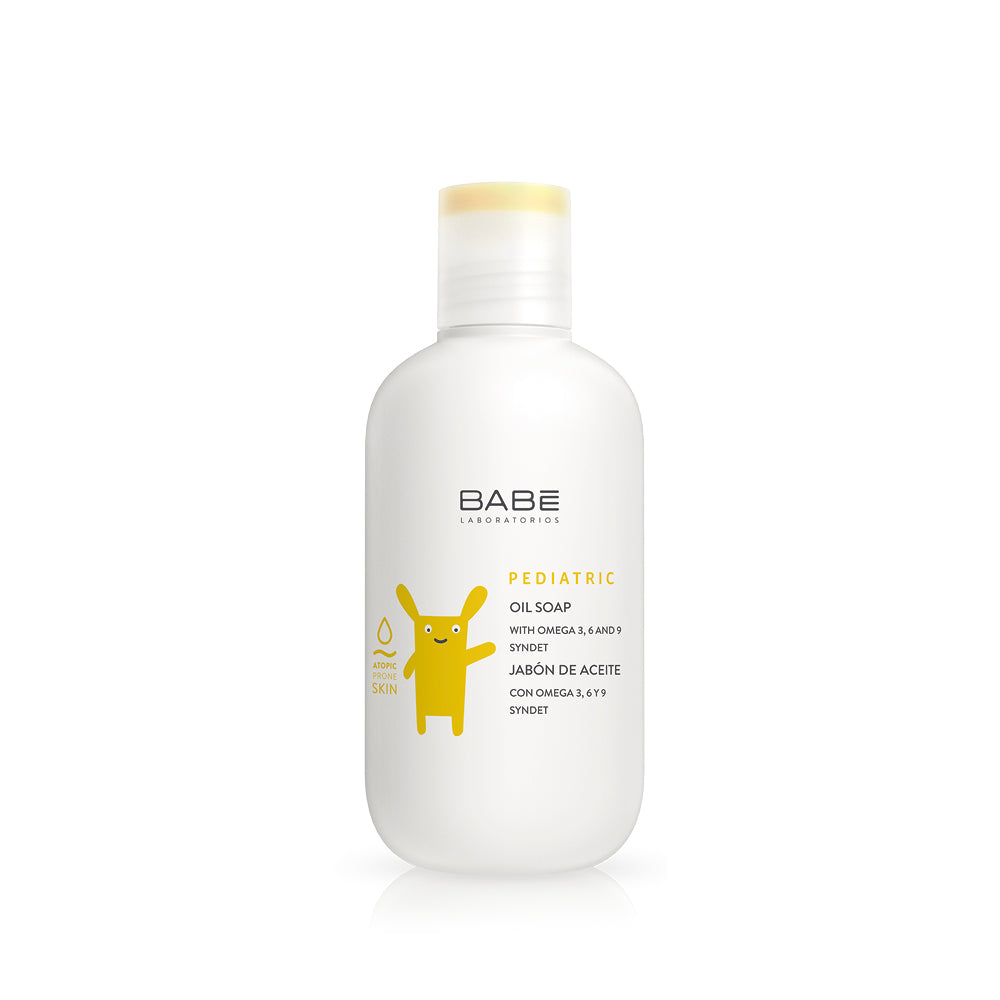 BABE Pediatric atopic skin oil soap vedetön pesuöljy lapsille 200 ml
