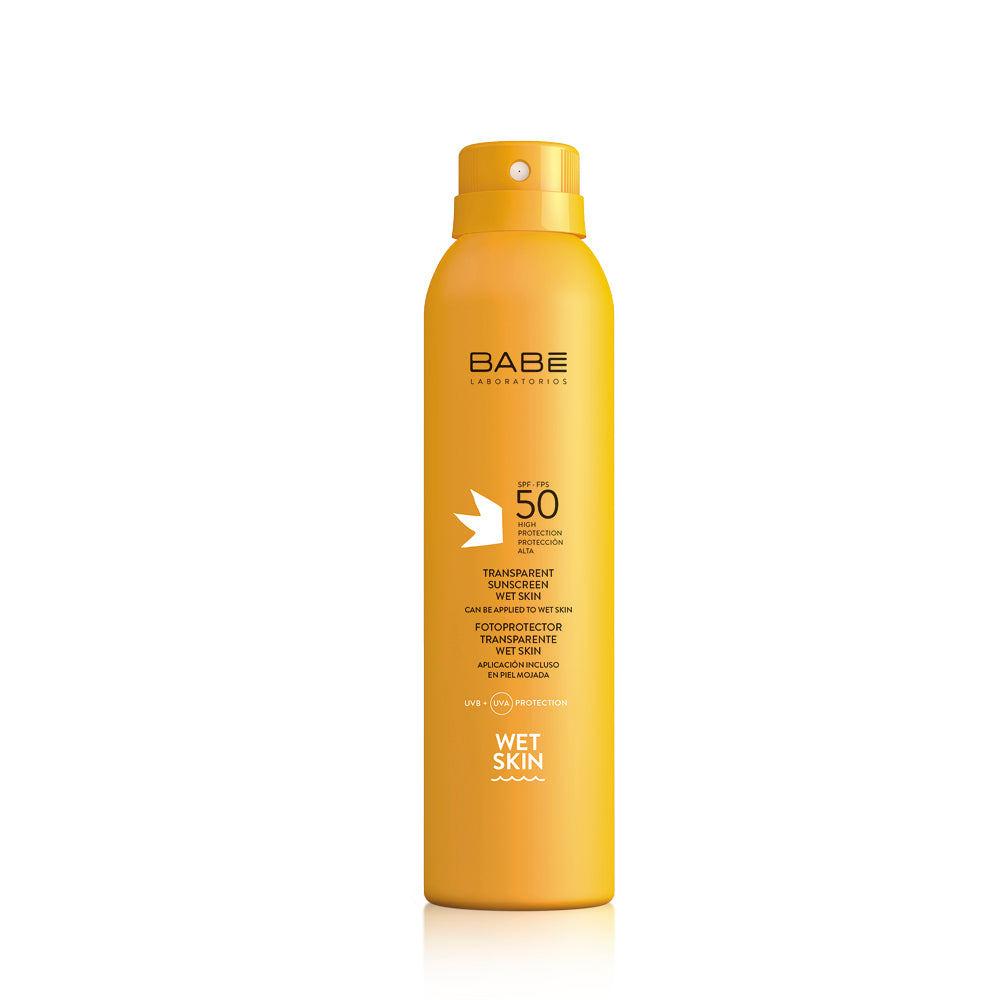 BABE Transparent sunscreen wet skin SPF50 aurinkosuojasuihke 200 ml
