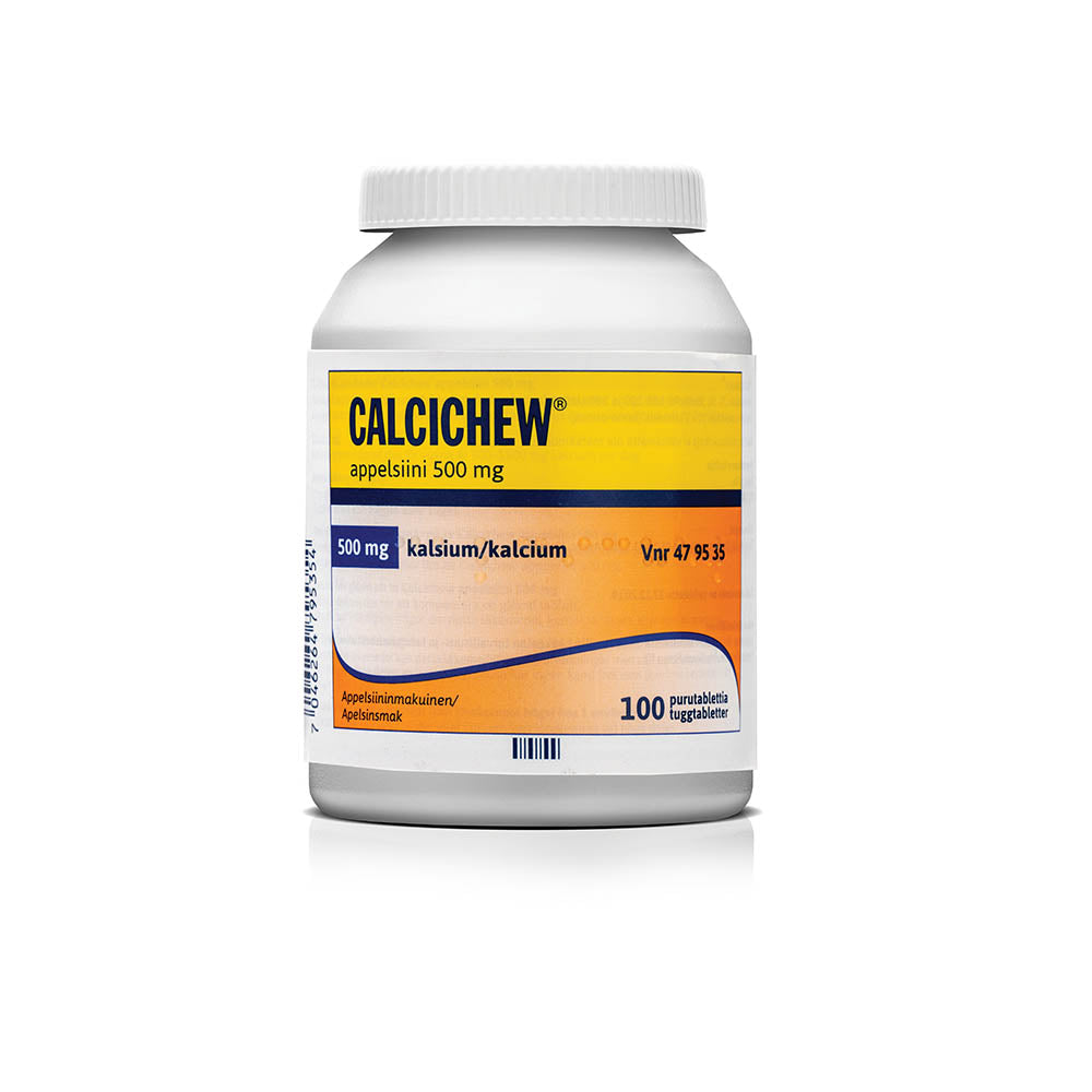 CALCICHEW APPELSIINI 500 mg purutabletti 100 kpl