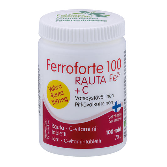 FERROFORTE 100 Rauta - C-vitamiinitabletti 100 kpl