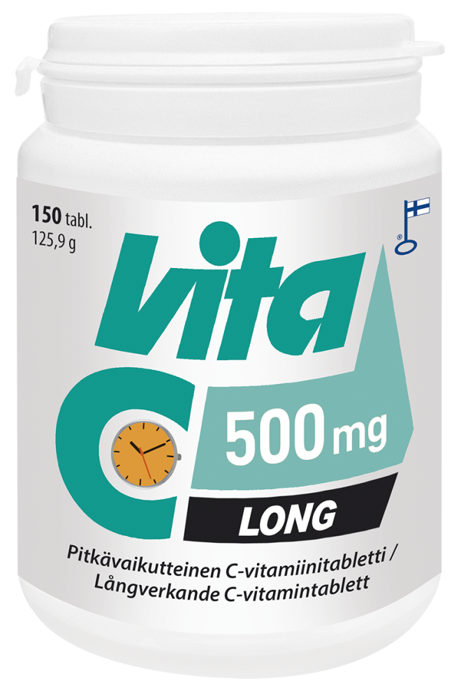 VITA C Long 500 mg pitkävaikutteinen tabletti 150 tablettia